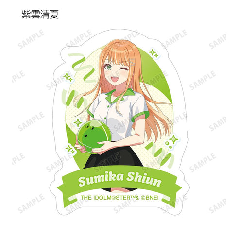 『学園アイドルマスター』描き下ろし ボウリングシャツver. トレーディングダイカットステッカー(単位/BOX)